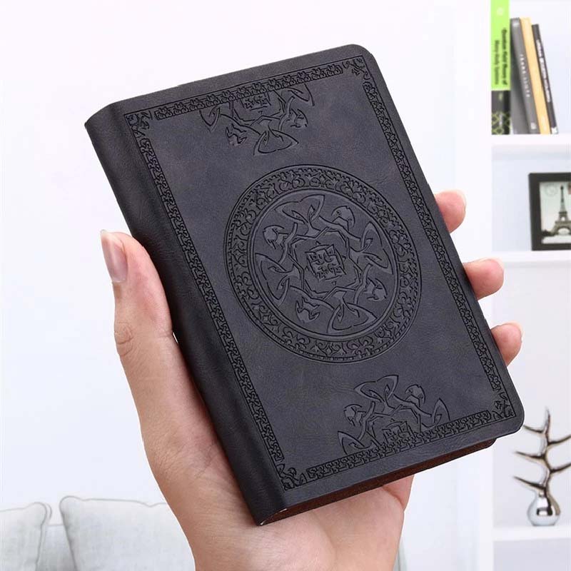 Leather cover custom size notebook 2023 diary note book printing foil stamping notebook printing