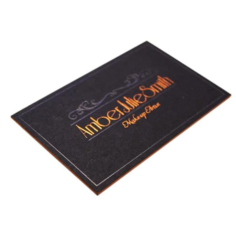 foil logo printing business cards with own design printing service